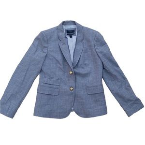 J. Crew Gray Blazer with Gold Buttons